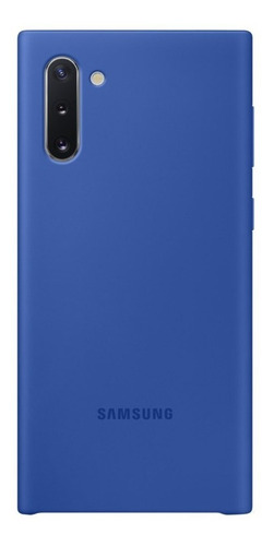 Samsung Case Silicone Cover Para Galaxy Note 10 Normal Azul