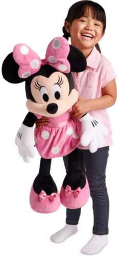 Peluche Grande Minnie Mouse Rosada Original Disney
