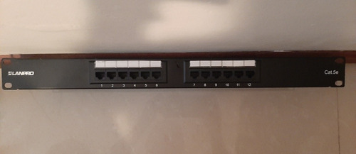 Patch Panel Lanpro 12 Puertos Cat 5e