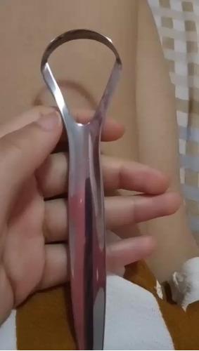 Raspador De Língua E Limpador De Língua Manual Higiene Bucal
