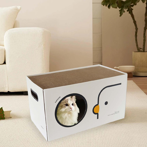 Vg Gato Ondulado Casa Scratcher Placa Interativa