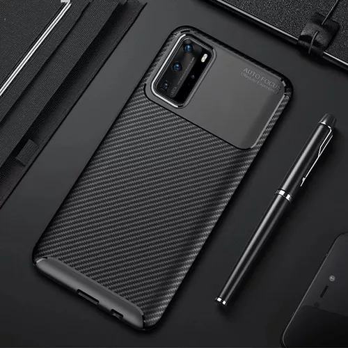 Funda Tipo Fibra De Carbono Para Huawei P40 Pro Y P40 Lite