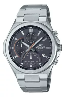 Reloj Casio Edifice Efb-700 Original Para Caballero E-watch Color de la correa Plateado Color del fondo Gris