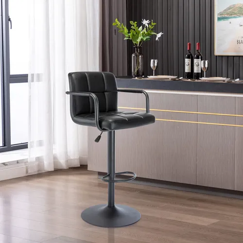 Vogue Furniture Direct Moderno Taburete De Bar Cuadde Piel .
