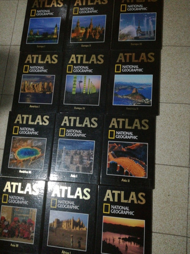 Atlas Tapa Dura Especial Nacional Geographic 18 Tomos,