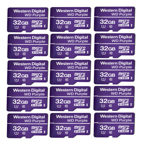 Kit 15 Cartão Micro Sd 32gb 16tbw Intelbras Câmera Ip Mibo