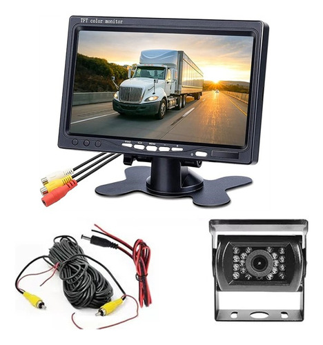 Kit 24v Cámara Camion/bus + Monitor 7 + Rca 20 Metros / Zf