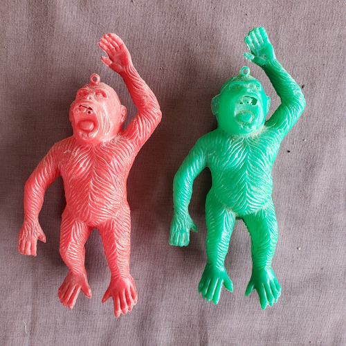 Figuras Vintage Gorilas King Kong De Plastico, Coleccionable