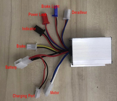 Lb27 Modulo Controlador De Velocidad Brushless Patin Bici 