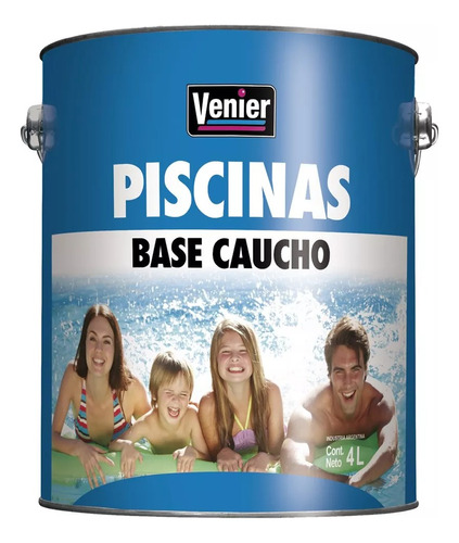 Venier Piscinas Piletas Base Caucho X 4 Lt Serrentino