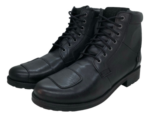 Botas Borcego Moto Street Cafe Racer Negro Gz Moto