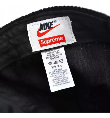 Gorra Nike X Supreme Arc Corduroy 6-panel 'black' Negro U