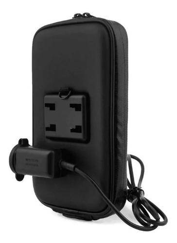 Suporte Celular Moto Carregador Usb C/case Prova D'agua 360°