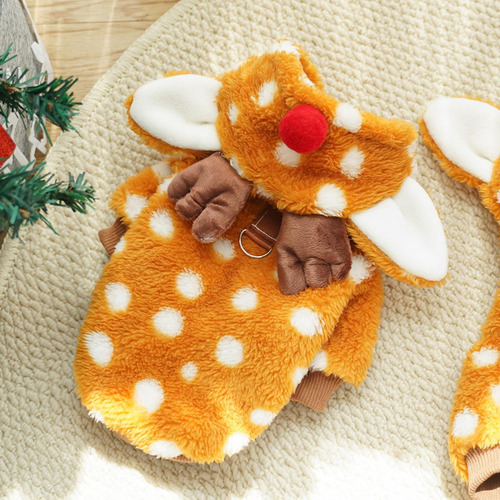Disfraz De Reno Navideño Para Perros Ropa De Alce Navideño P