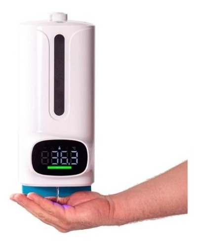Dispenser Automático P Álcool Gel C Medidor De Temperatura