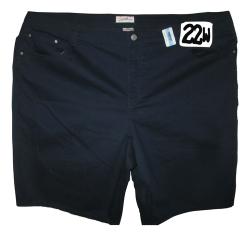 Shorts Azul  Talla 22w ( 40/42 ) Spandex Jaclyn Smith