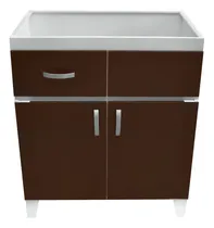 Comprar Fregadero Gabinete De Lamina 80cm Chocolate Sin Tarja Ni Kit