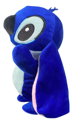 Pelúcia Lilo Stitch +20 Canções Anda E Grava A Voz Cor Azul