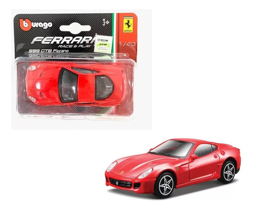 Auto Ferrari 599 Gtb Fiorano Bburago 1:43 Licencia Oficial