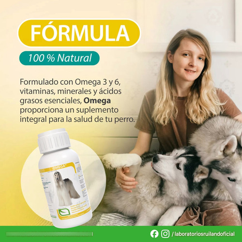 Suplemento Omega 3 Y 6 Para Perros Ruiland® - 60 Tabs
