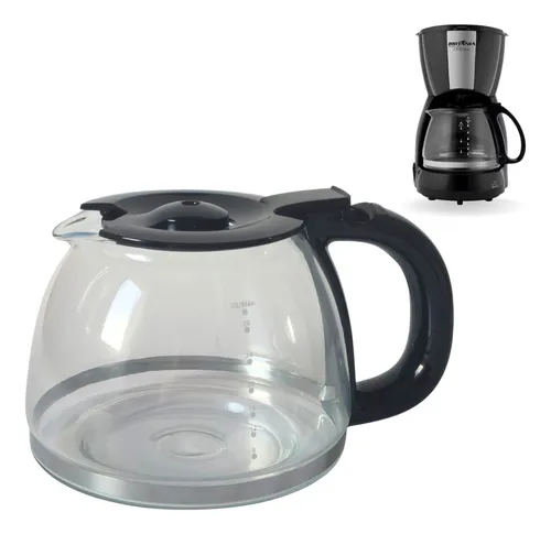 Jarra Original Para Cafeteira Britânia Cp30 Inox Vidro Preta