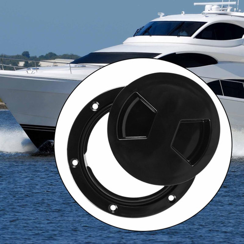 Escotilla Para Embarcación Marina Con 4 Pulgadas Negro