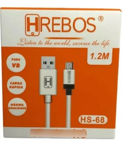 comprar Cabo Dados E Carga Turbo 4.0 1,2 Metro Micro-usb V8 Hrebos