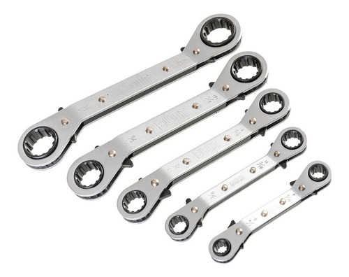 Imagen 2 de 5 de Kit De 5 Llaves Criquet Acodadas Bulit Serie 700