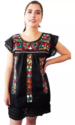 Vestido bordado  Vestidos mexicanos bordados, Ropa, Ropa mexicana