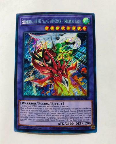 Elemental Hero Flame Wingman - Infernal Rage. Yugioh!