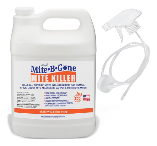 Mite-b-gone-spray De Tratamiento Para Matar Ácaros, Polvo, A