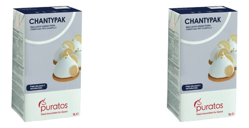 Crema Vegetal Chantipack 1 Litro X 2 Unidades