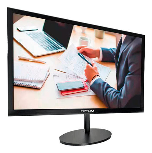 Monitor Led 19 Hayom Full Hd Preto Widescreen Hdmi E Vga