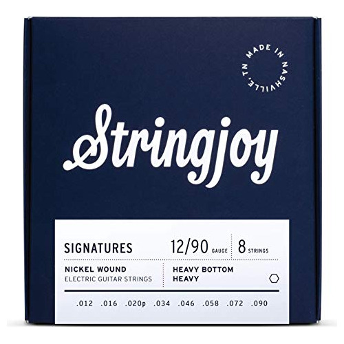 Cuerdas De Guitarra Eléctrica Stringjoy Hvy128 8 Cuerdas,