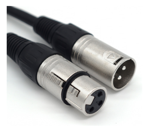 Cable Xlr Plateado, Cable Dmx Profesional De 3 Pines Durader