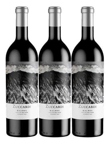 Vino Zuccardi Jose Malbec Tinto 750ml X 3 Unid - 01almacen