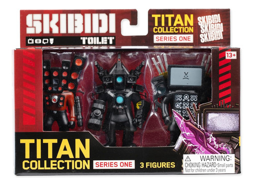 Set 3 Figuras Skibidi Toilet Titan Collection Series One