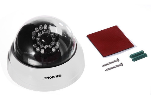 Imagen 4 de 5 de 3 X Falso Cámara Simulada Domo Con Ir Led Parpadeante Luz Ro
