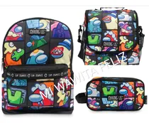 Comprar Pack Mochila Among Us Multi Oficio + Lonchera + Cartuchera 