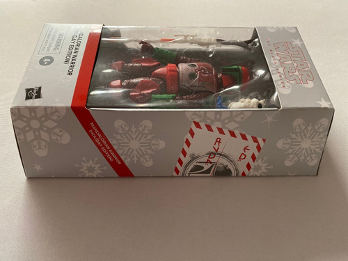 Mandalorian Warrior Holiday Edition Navidad Black Series Man (Usado)