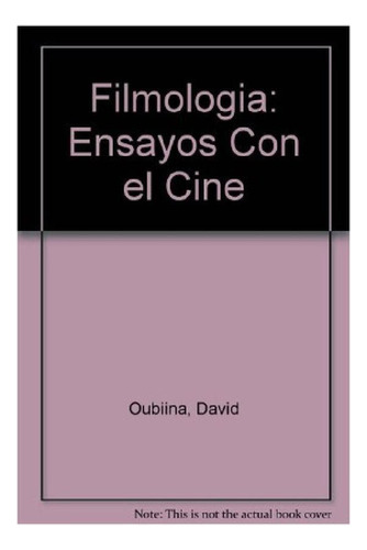 Libro - Filmología - David Oubiña