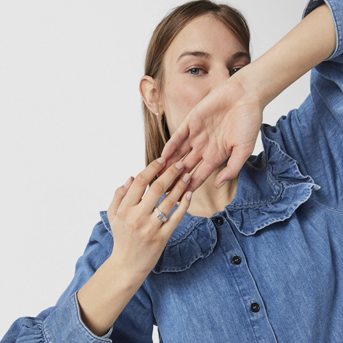 Anillo Tous Mesh De Plata
