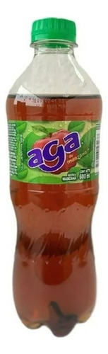 16 Pzas Refresco Sidral Aga Sabor Manzana 600 Ml