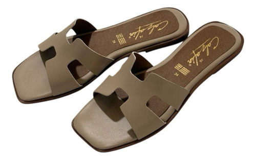 Sandalia De Piso Estilo Heermees H-flat Casual Elegante