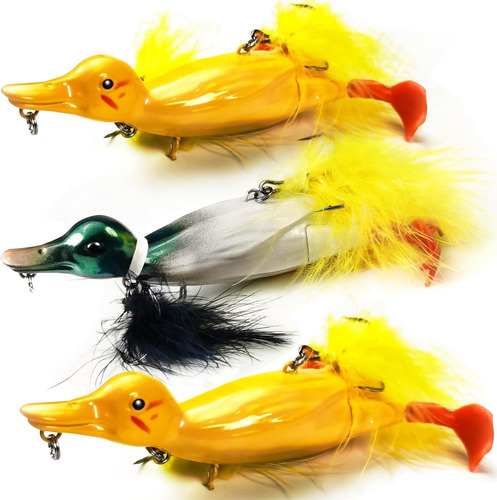 Duck Lure Topwater - Kit De Señuelos De Pesca Bajo,  D...