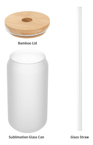 Pyd Vida 8 Pacote Latas De Vidro De Sublimação Em Branco Em
