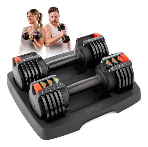 Lifepro Juego De Mancuernas Ajustables 5 En 1, Ajuste Rapido