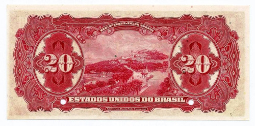 Rc0580 R185s 20 Mil Réis Specime 1927 Mocinha