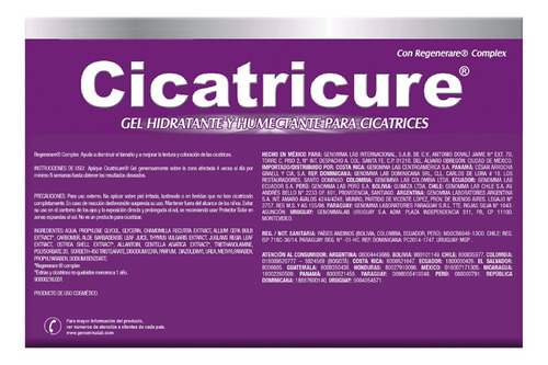 Imagen 3 de 10 de Pack Cicatricure Gel Cicatrices Y Estrías 60 + 30 Gramos