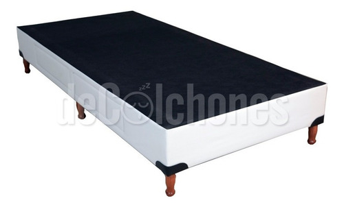 Imagen 5 de 7 de Base Box Somier 1 1/2 Cama Con 2 Cajones + Inducol April 90